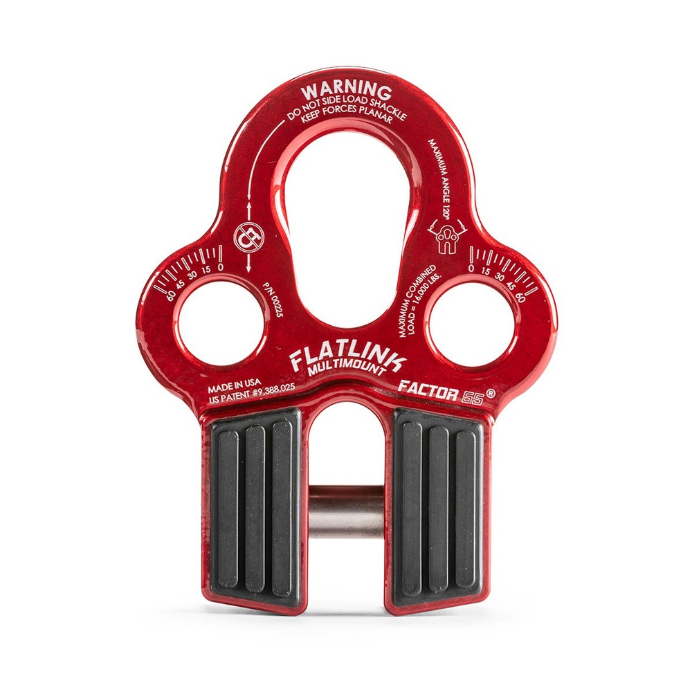 Factor-55 00225-07 Flatlink MULTIMOUNT Winch Shackle Mount ORANGE