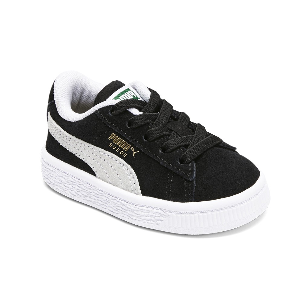PUMA Suede Classic Xxi Ac Inf Boys Black Sneakers Casual Shoes 38082501