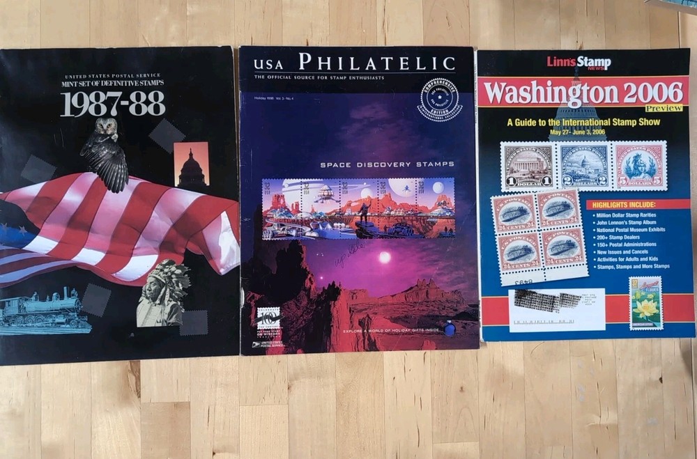 Vtg. Stamp Collector Books, Catalogs, Linns, Harris, Scott, Commemorative, USPS