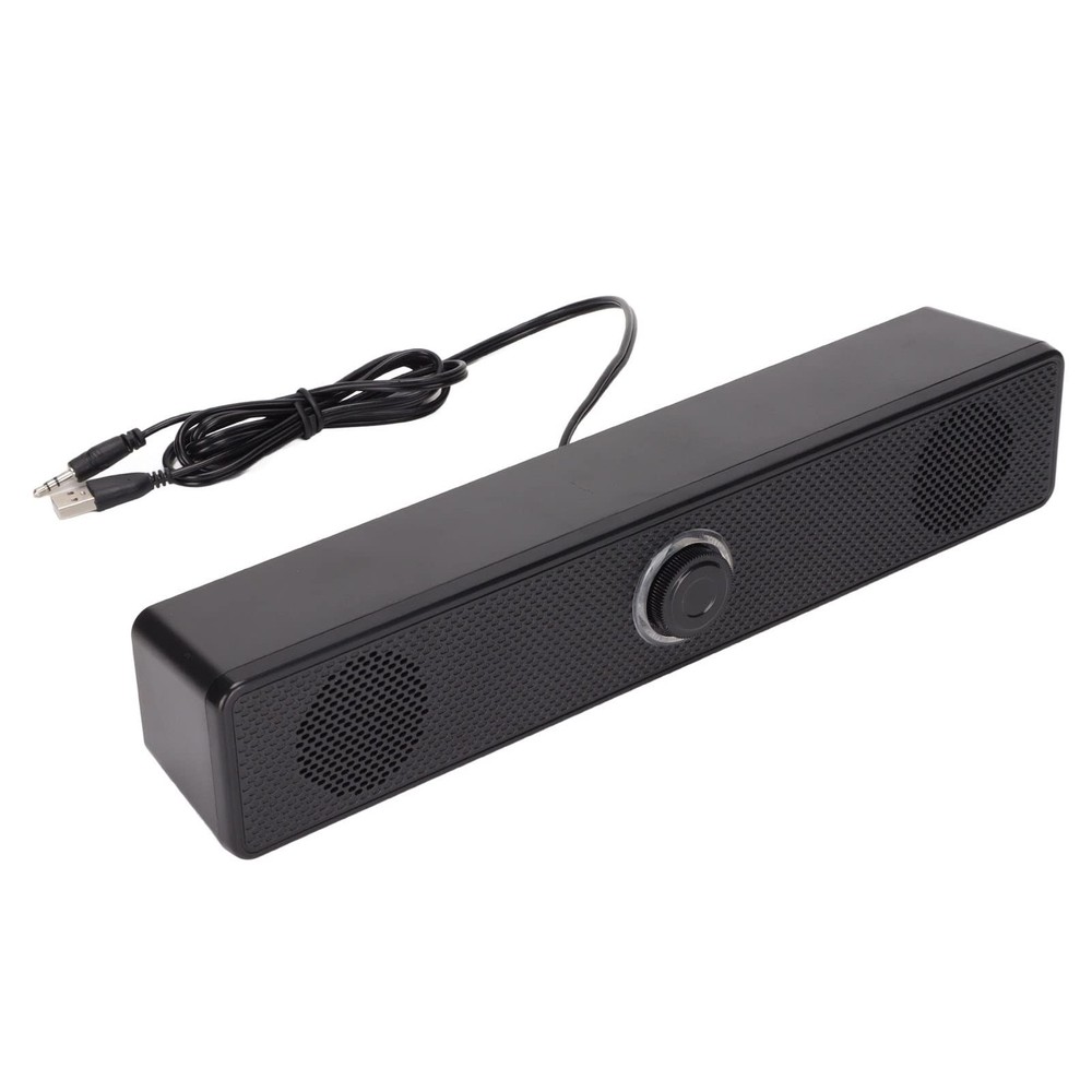 3.5mm Wired External Computer Laptop Speakers USB Powered Soundbar PC Tablet