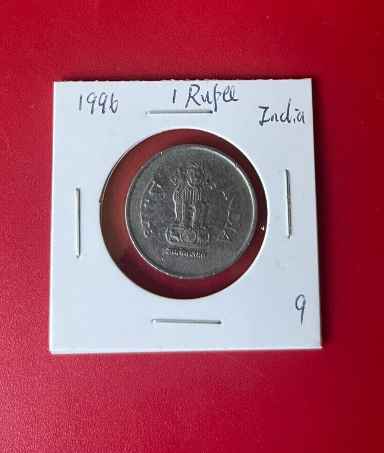 1996 1 RUPEE INDIA COIN - NICE WORLD COIN !!!