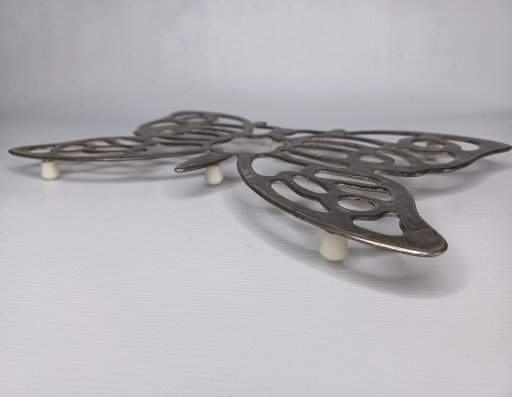 Leonard Silverplate Metal Butterfly Trivet
