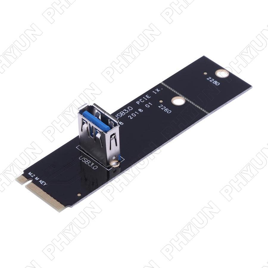 4pcs NGFF M.2 To USB 3.0 Converter PCI-E Riser Card Adapter For Mining Machine