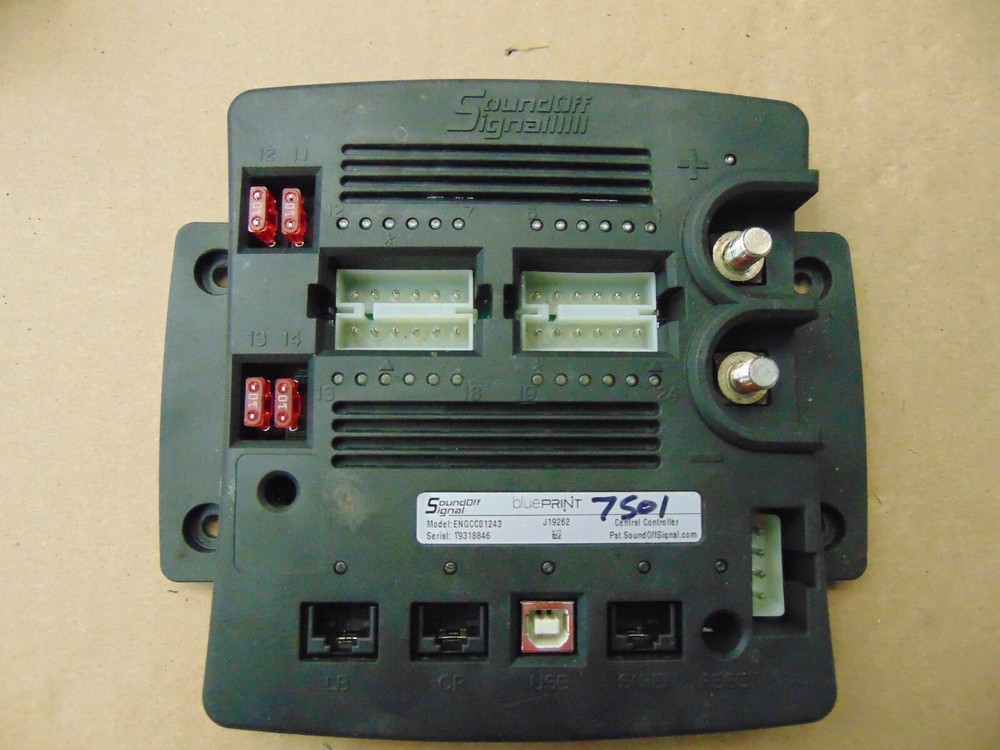 SOUND OFF SIGNAL MODEL ENGC01243 CENTRAL CONTROLLER #7501