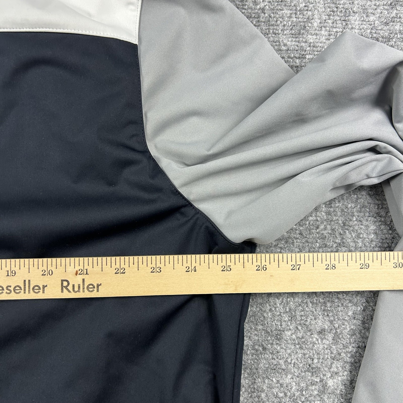 Graham Luxe Jacket Mens XL Black Gray Hooded Full Zip Softshell Windbreaker