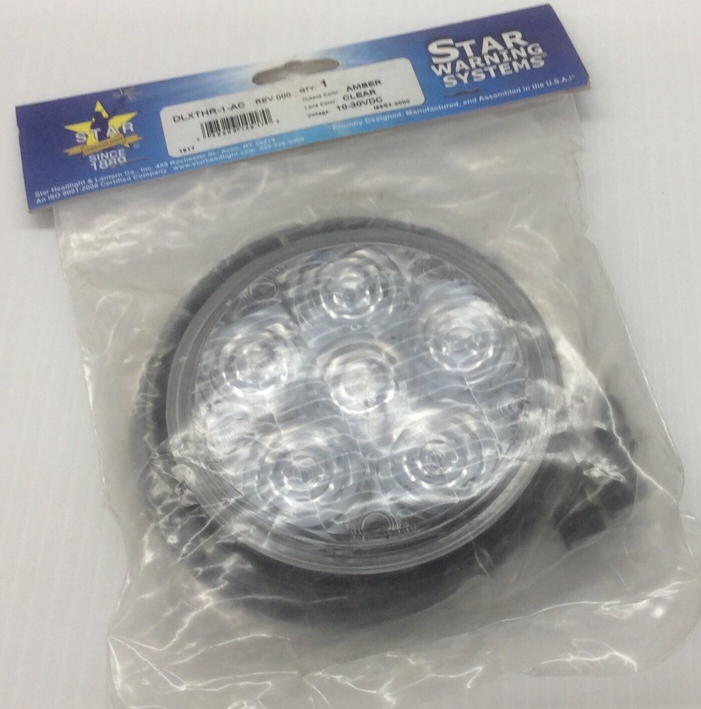 Star SVP Light Bar LED Strobe Round Flashing 4” High Power Amber