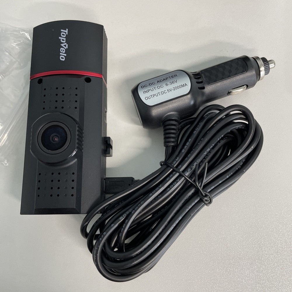 Topvelo Front/Interior Back Dash Cam Video Recorder Open Box item