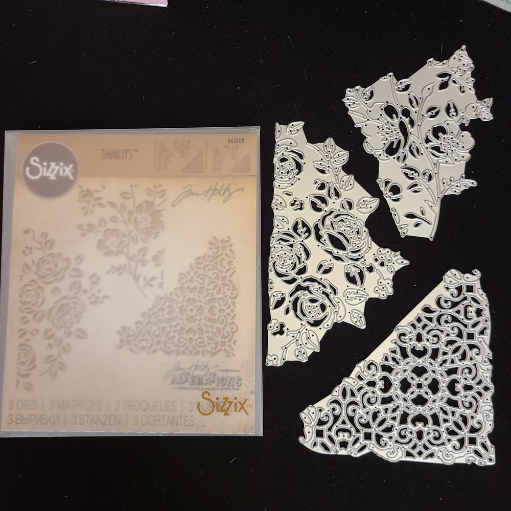 Lot Metal Cutting Dies Sizzix Thinlits Butterfly Noric Xmas Rose Frame Flower