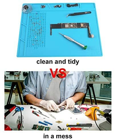 Anti-static Work Surface Mat Pad Heat Insulation Silicone Repair Tool For Phones