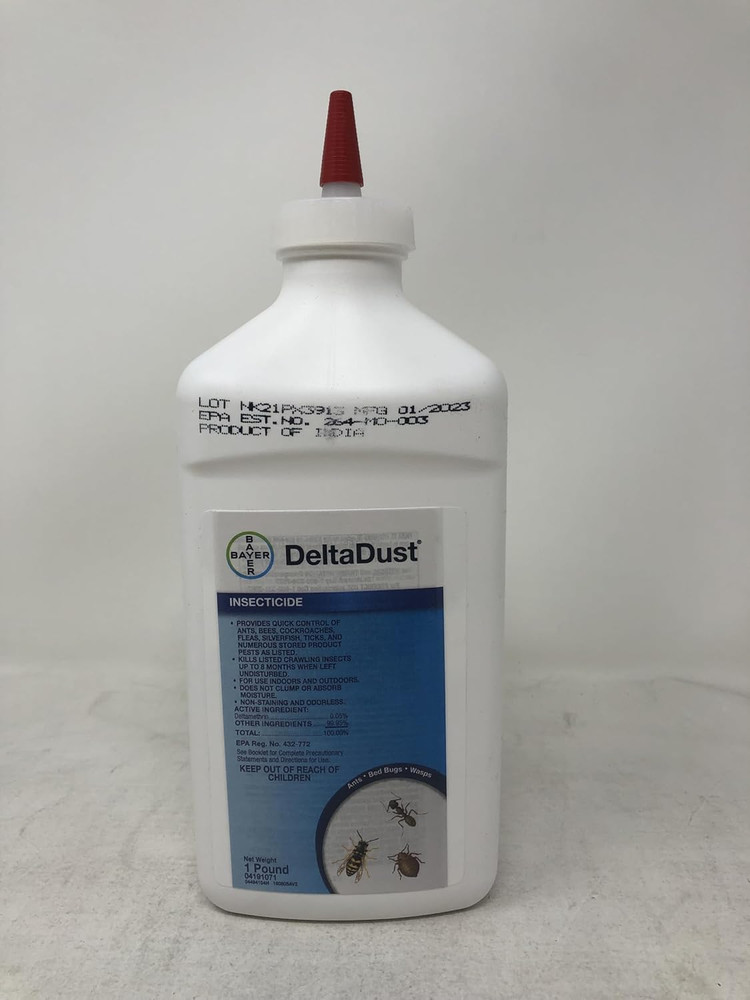 Deltadust 1Lbs + 5 Inch Clear Puffer