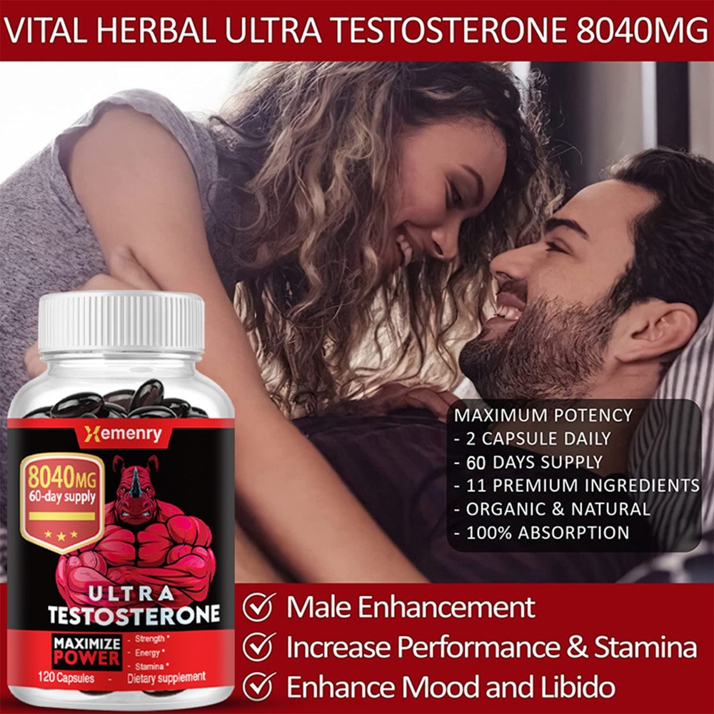 Ultra Testosterone - Tribulus Terrestris - Testosterone Booster & Muscle Builder