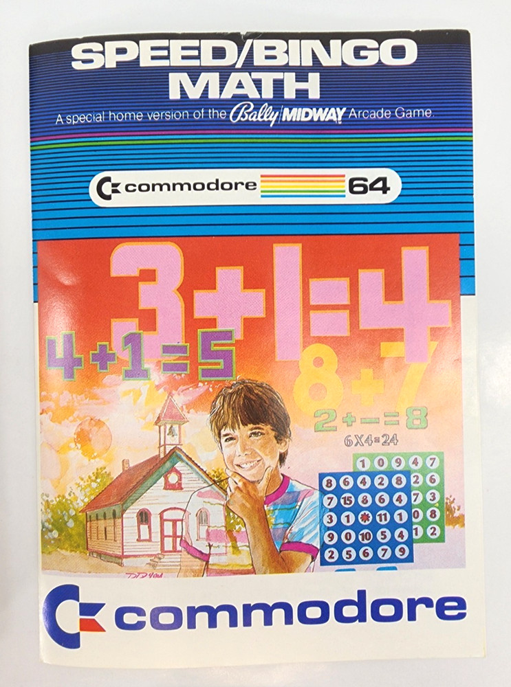 Vintage Commodore 64 "Speed / Bingo Math" Game Cartridge (Commodore, 1983)