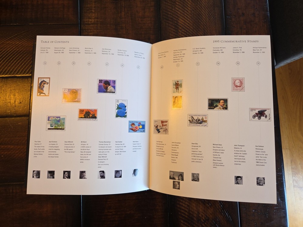 1995 USPS Commemorative Stamp Collection Yearbook BOOK ONLY!!