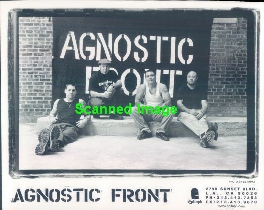 Press Photo: AGNOSTIC FRONT 8x10 B&W