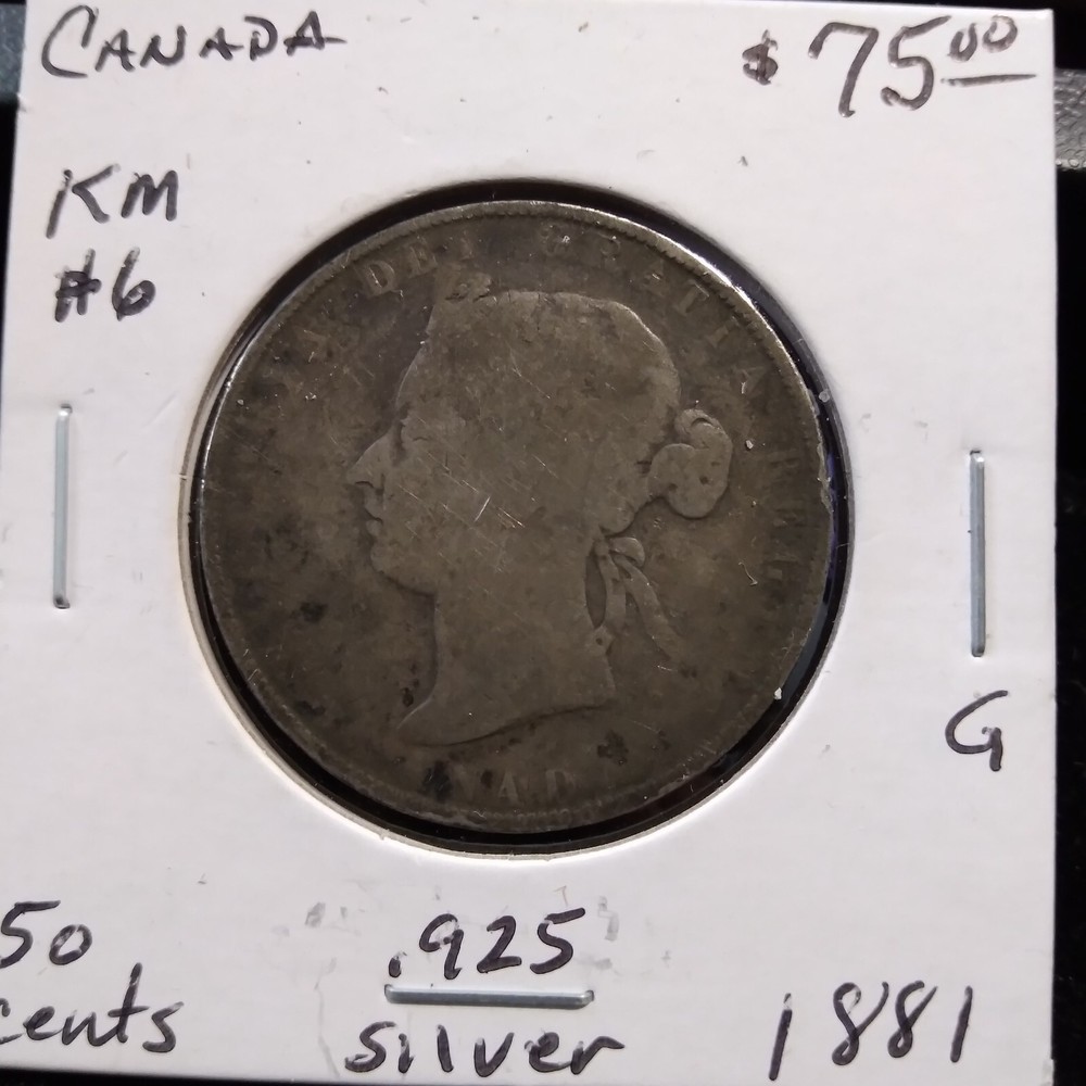 1881 Canada 50 cents