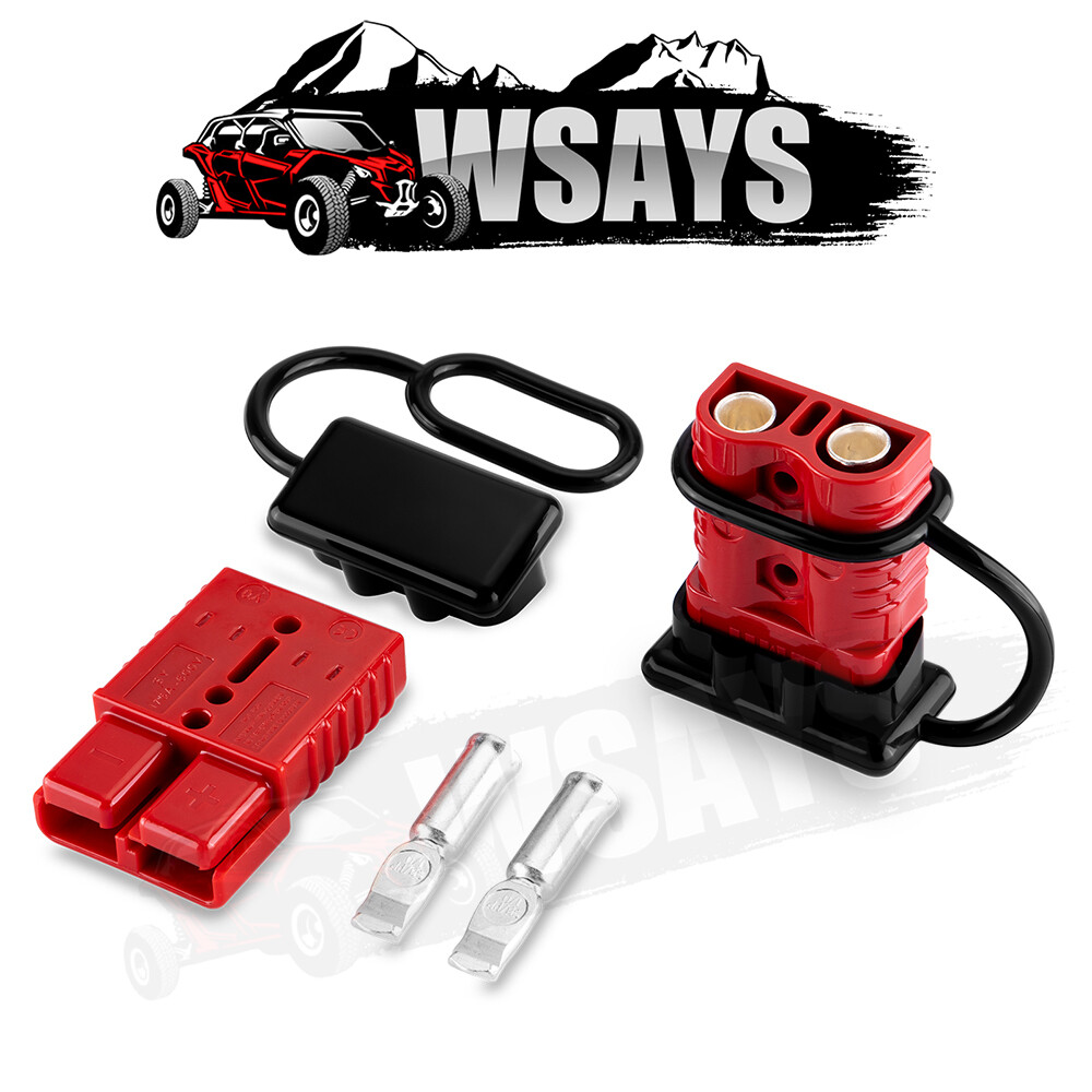 2-4 Gauge Battery Quick Connect Disconnect Electrical Plug Kit For Winch Trailer