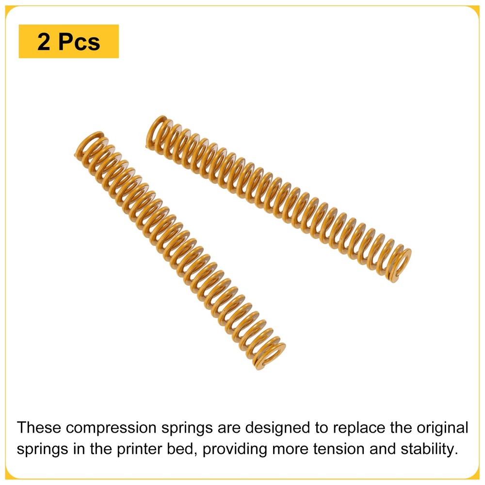 2pcs 3D Printer Heating Bed Spring, 8mm OD 60mm Length 3D Printer Parts