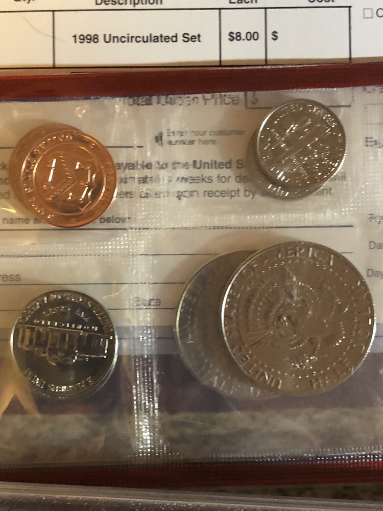 1998-s Silver Proof Set DCAM + 1998 Uncirculated P & D Set