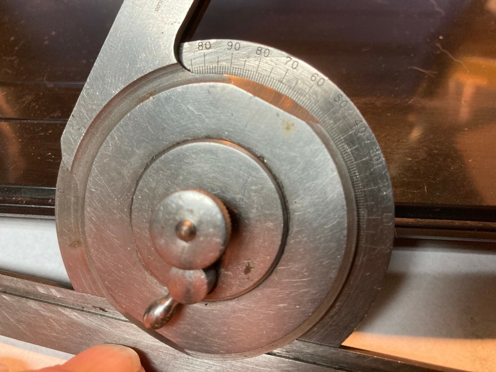 L.S.Starrett precision universal bevel vernier protractor