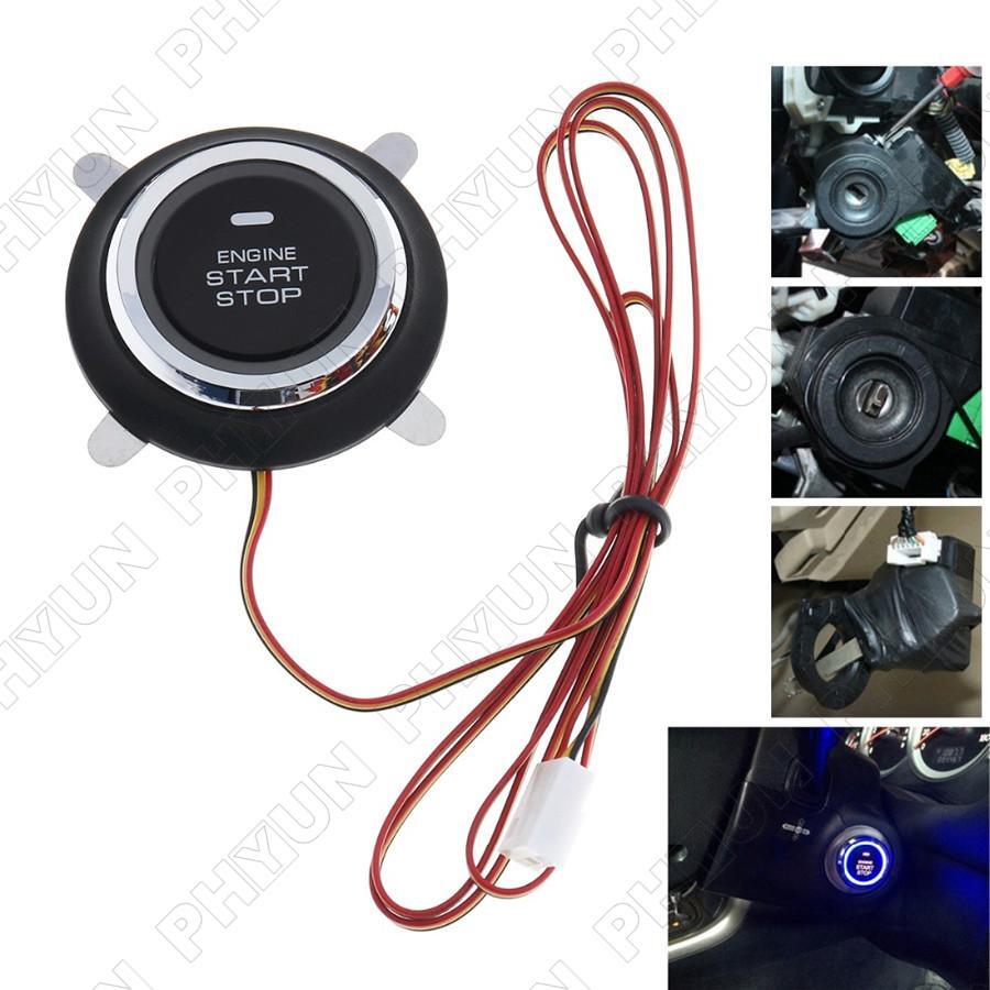 Car Alarm System Auto Security Keyless Entry Push Button Remote Engine Start Kit