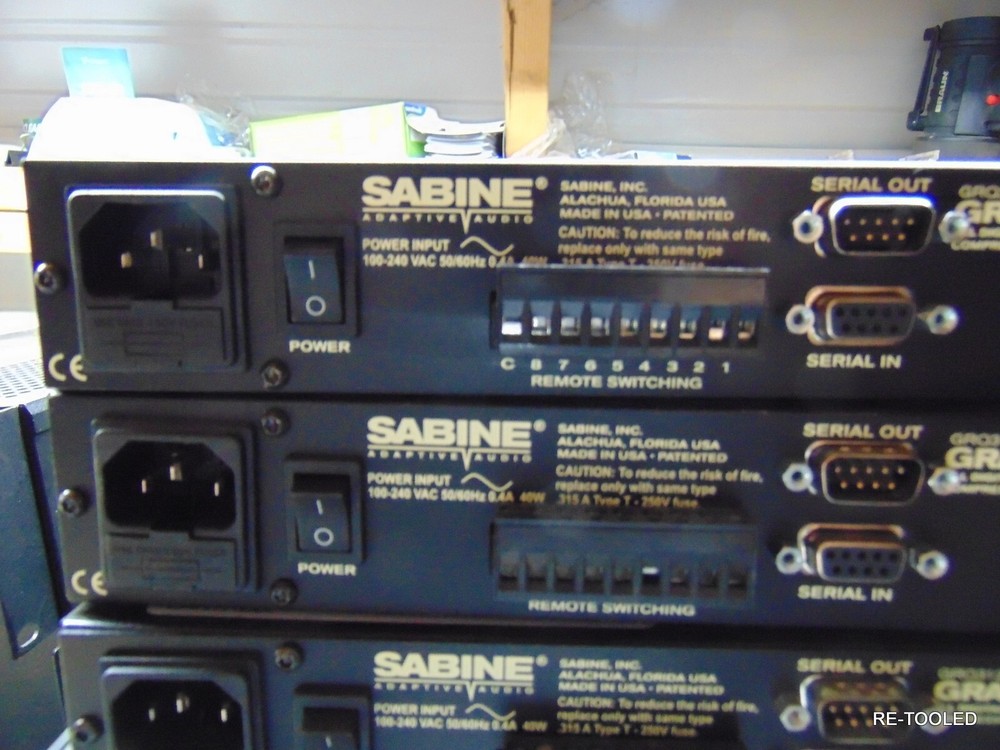 (1) Sabine FBX Compressor Delay Crossover Digital Process GRQ3122S Graphic-Q2 EQ