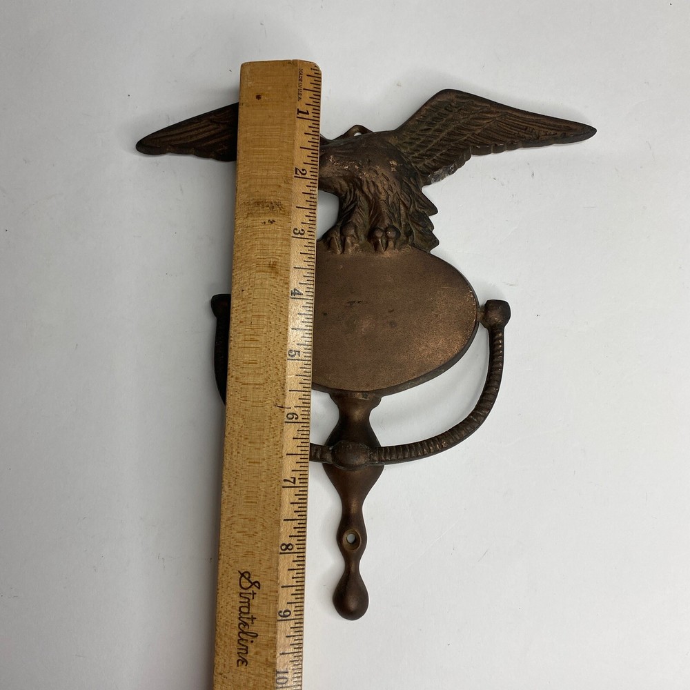Cast Iron Door Knocker American Eagle Rustic Style