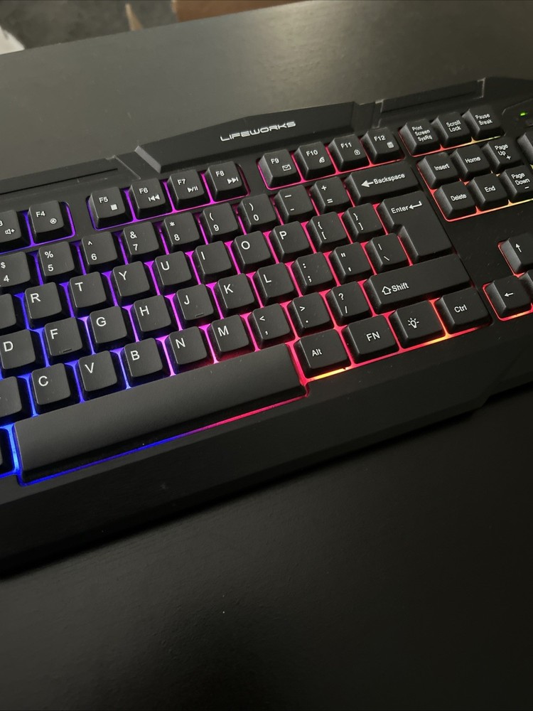Lifeworks Lightup Gaming Keyboard Black