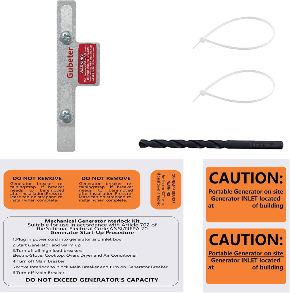 Generator Interlock Kit Compatible with Square D Generator Interlock Kit for Hom