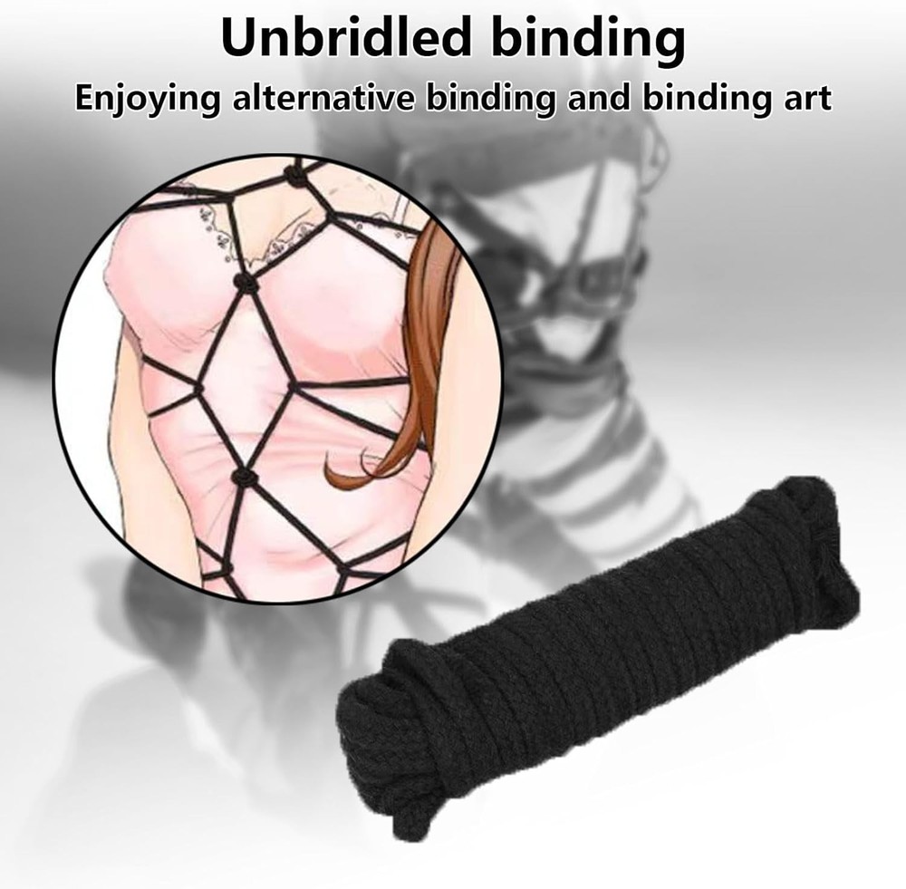 7-Pc Beginner BDSM Kit: Adjustable Cuffs, Collar, Blindfold & More for Couples