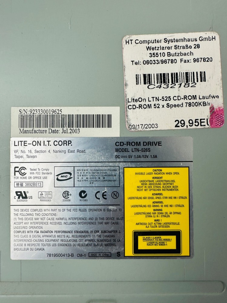 Lite-On LTN-526S CD-ROM Drive