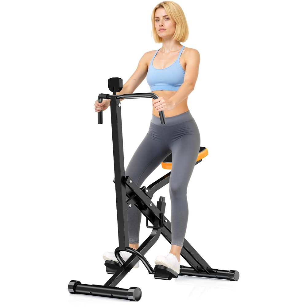 Squat Rowing Machine for Home Gym, Compact Foldable Squat Exercise Machine wi...