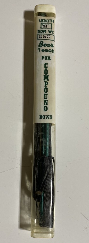 Vintage Fred Bear Archery Compound 44” Bow String 51-70# Bowhunter NOS