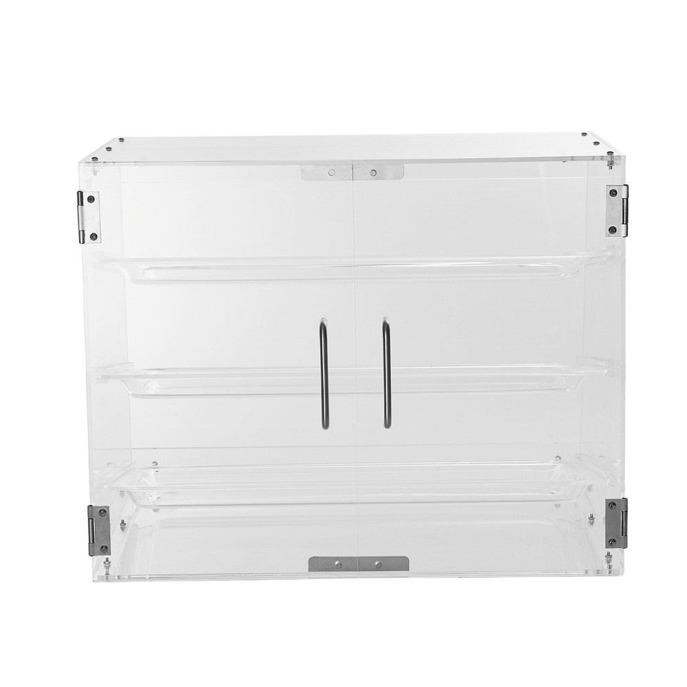 3-Level Acrylic Bread Display Case 20.7x14.2x16.3 for Bakery Counters