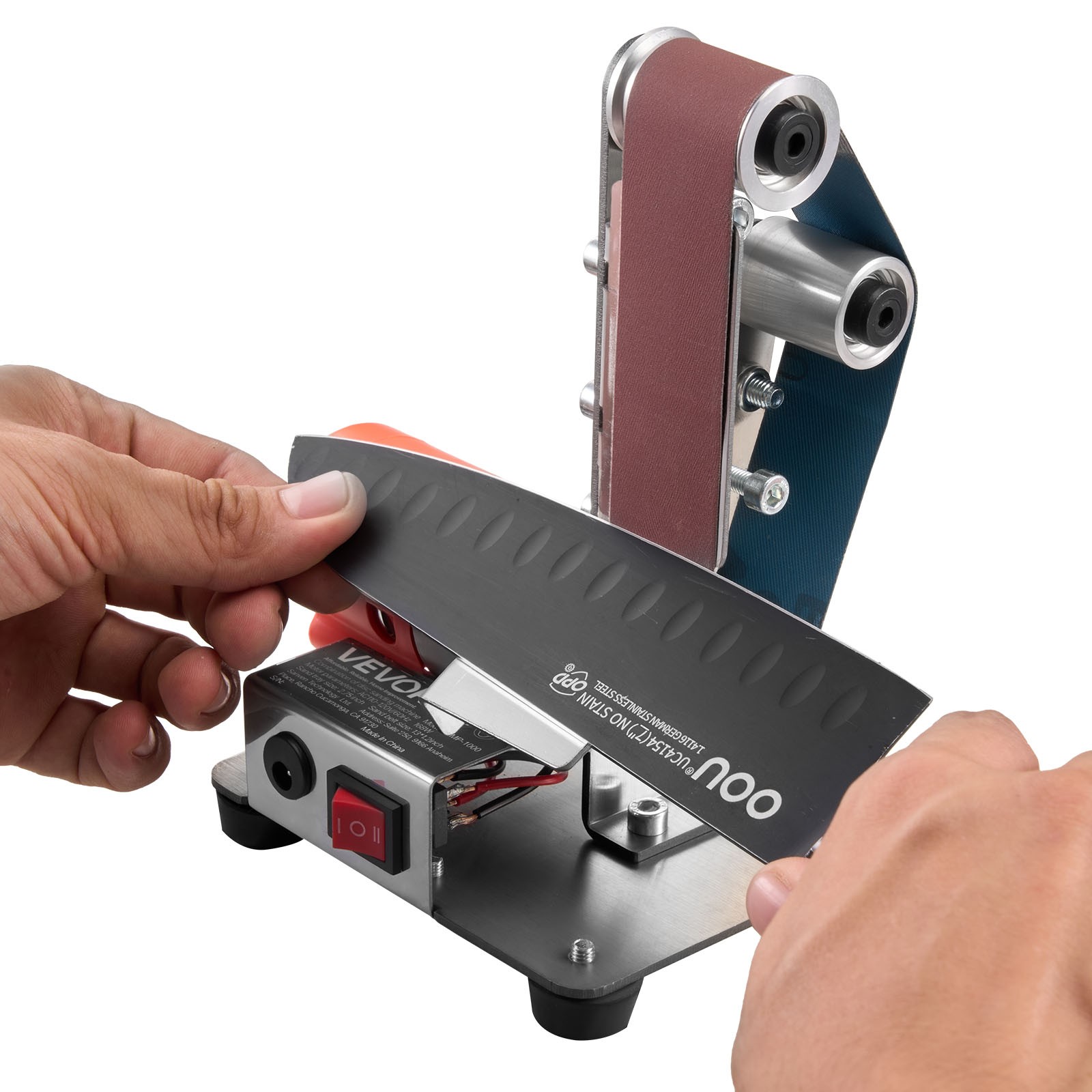 VEVOR 3-in-1 Mini Belt Sander Grinder Polisher Combo with 7 Speeds Adjustment