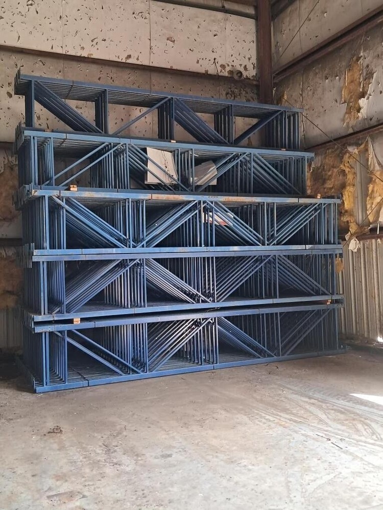 Used 36"x18' Roll Form Structural Bolt Hole Pallet Racking Uprights