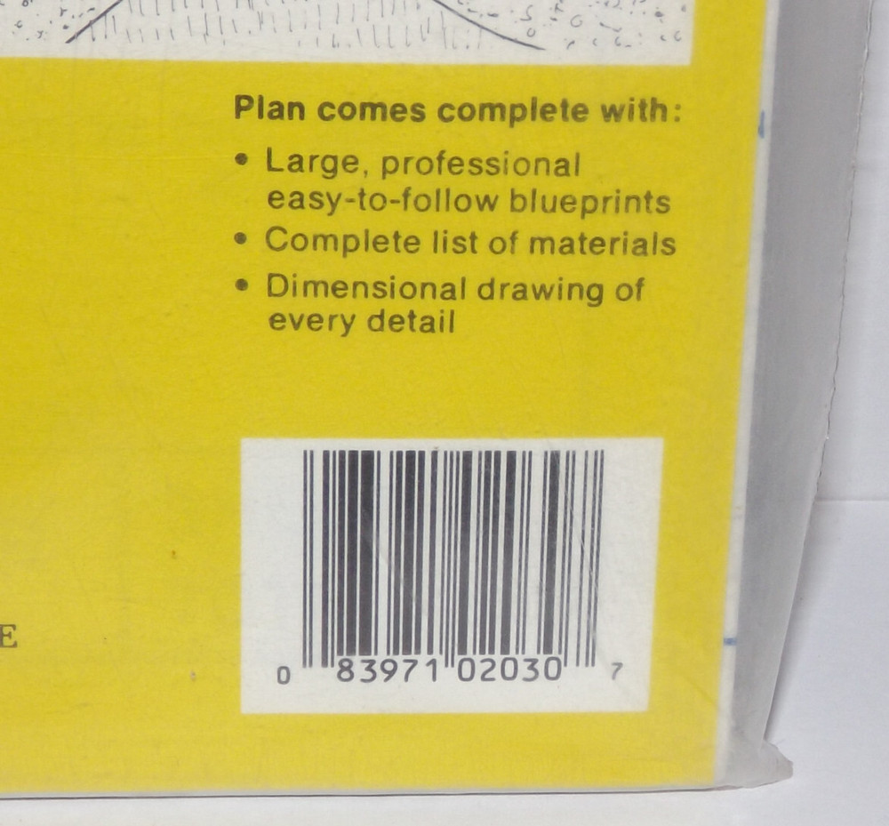 Ucando Pool Deck Plans B2030 R New In Package