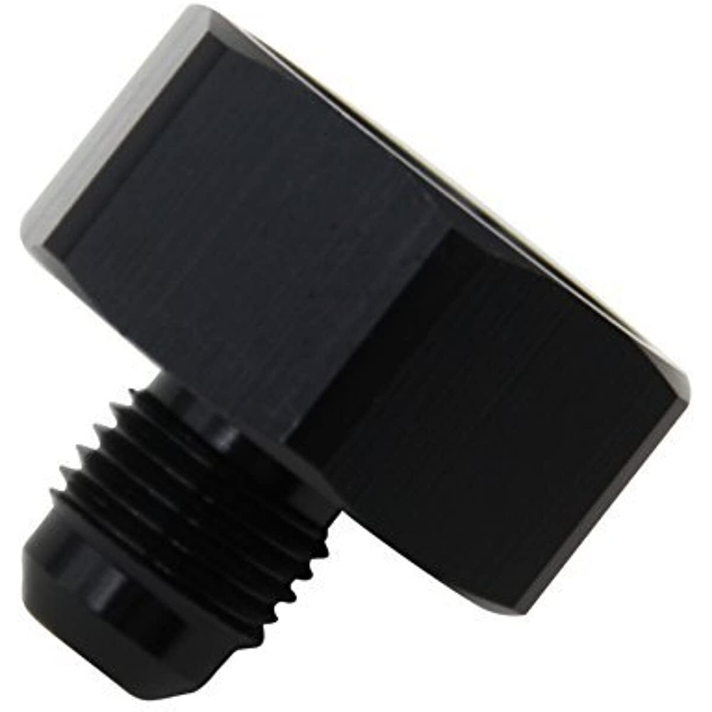 Nitrous Bottle Nut Adapter With Washer (Black, 4AN)