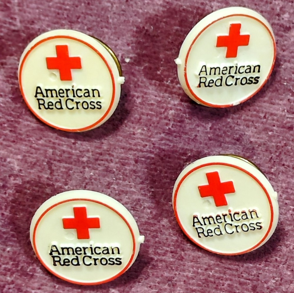 American Red Cross ARC plastic Lapel Pin