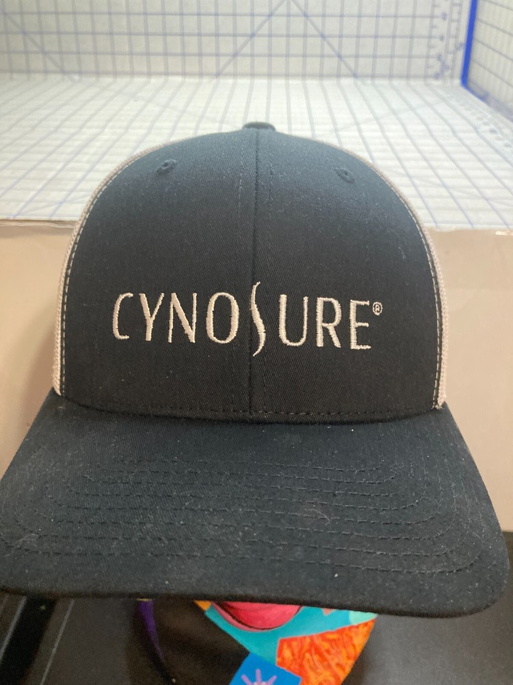 Cynosure Raised Logo Snapback Mesh Back Hat Cap The Classics Black White
