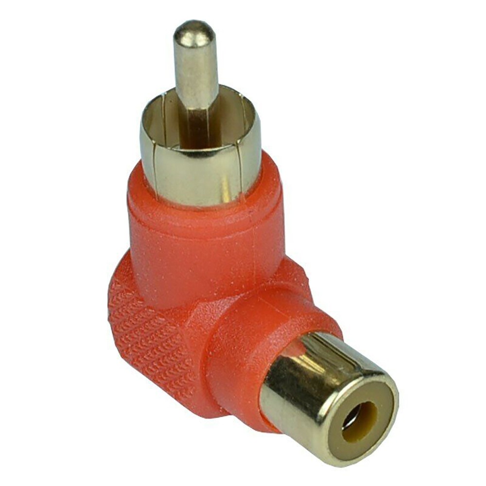 High Quality RCA Right Angle Connector Plug Adapters Durable Lightweight xx