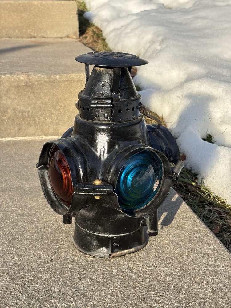 Adlake No. 63 Fork Mount Railroad Switch Lamp Train Lantern