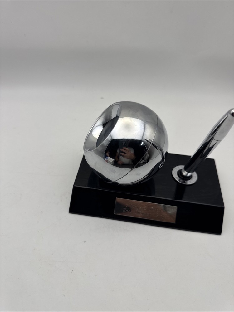 Things Remembered Decision Maker Desk Set Clock Pen Tested Works