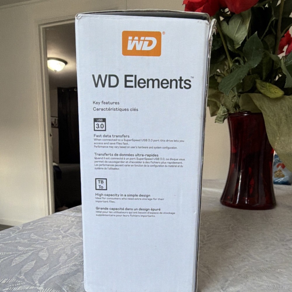Western Digital WD Elements Desktop External HDD 6TB USB 3.0 Black