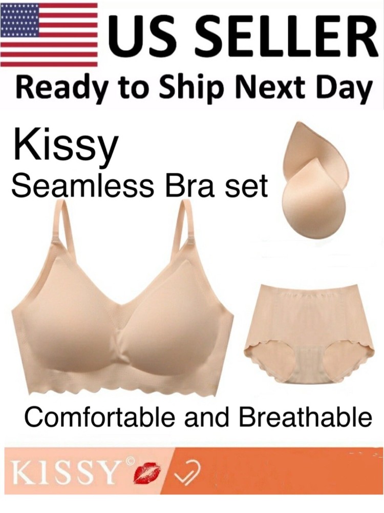 KISSY New Wireless and Seamless super comfortable Bra set