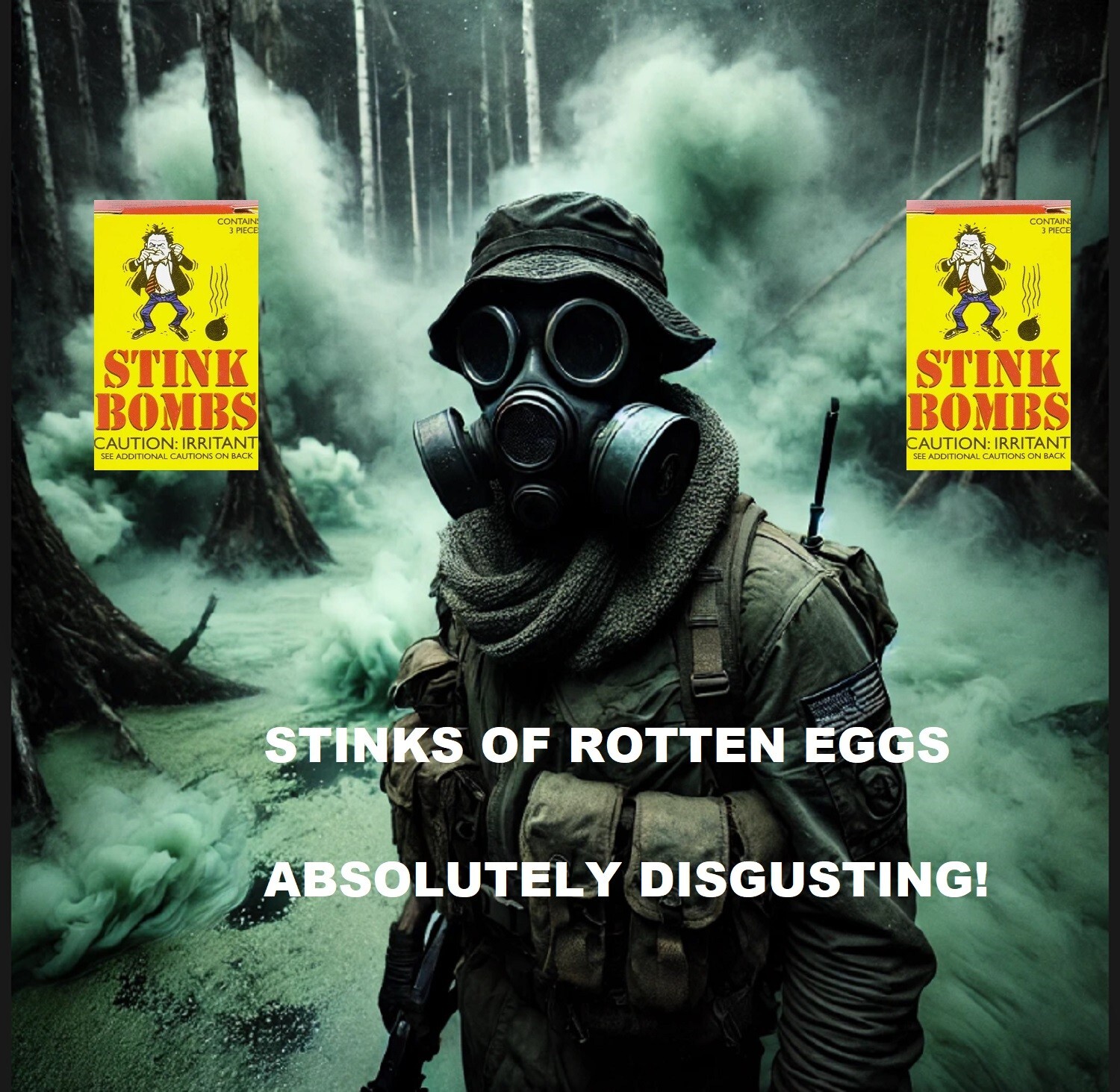 36 Stink Bombs - Stinky Glass Gag Prank Fart Joke (1 case of 36)