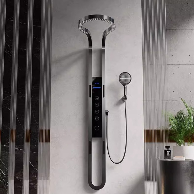 Multifunction Shower Panel System Stainless Tower Rain Head Set Massage Jet Tap