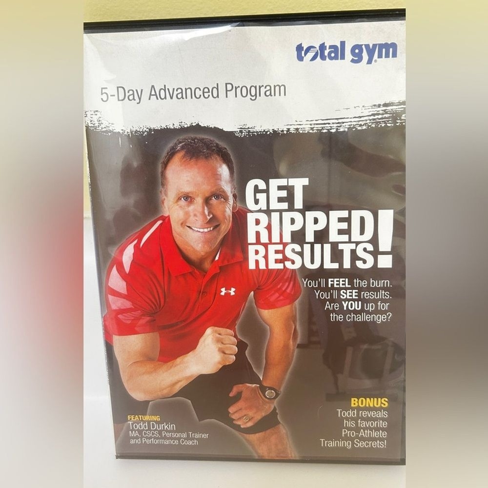 7 Total Gym workout training DVD’s