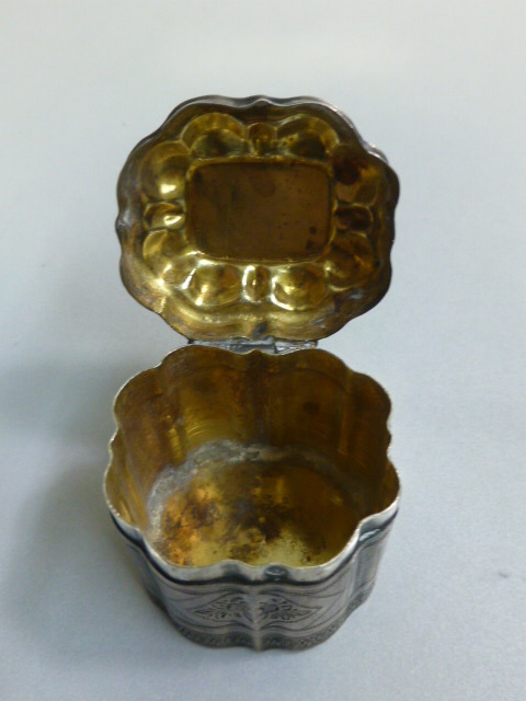Dutch Antique 19th Century silver Spice / Patch Box
