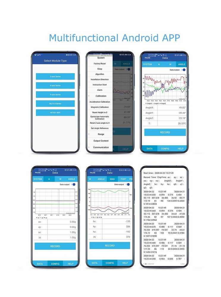 【WT901C-232 9-Axis Vibration Inclinometer】High-Stability Accelerat