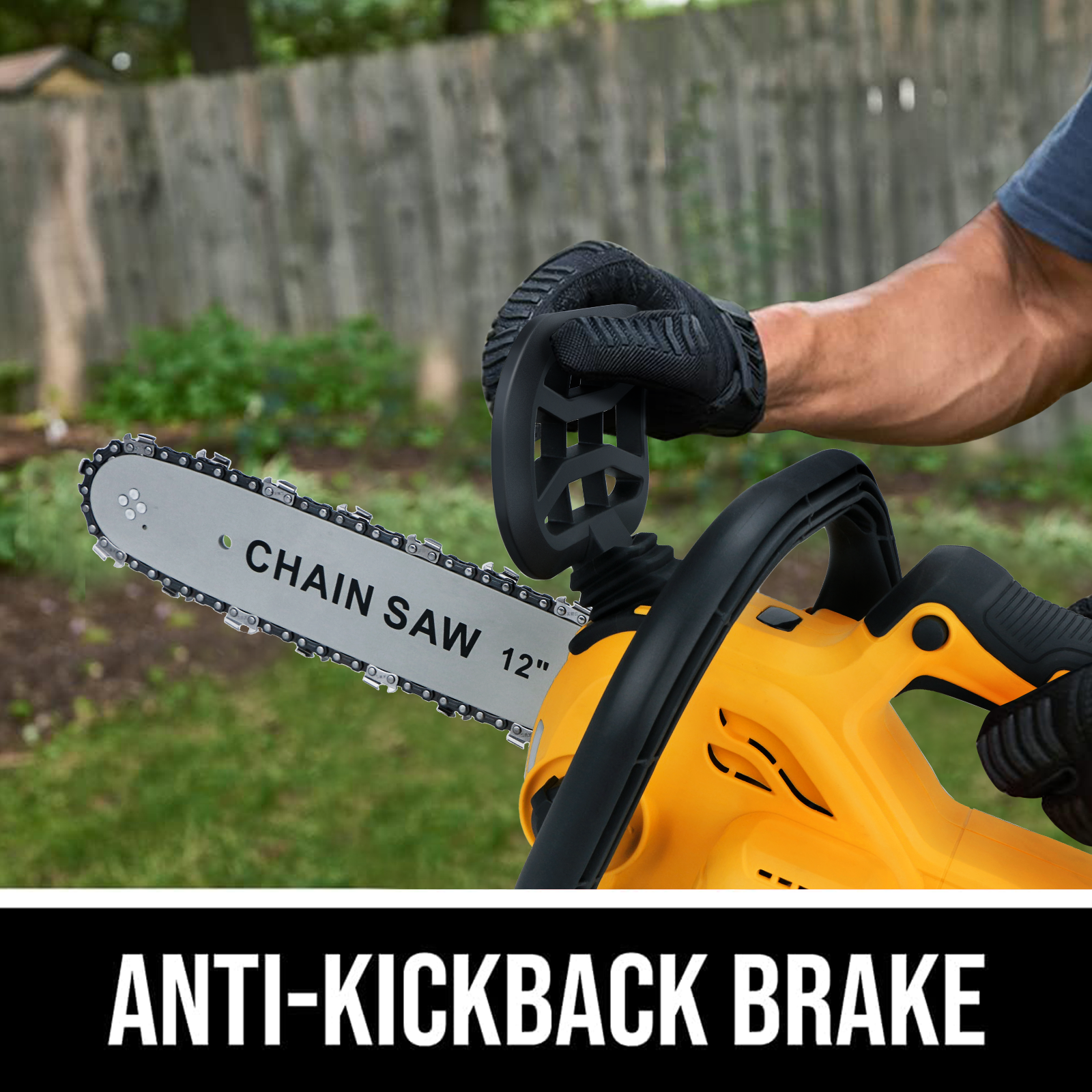 Fit DEWALT 20V MAX Battery Brushless 12 in. Compact Cordless Chainsaw w/2 chains